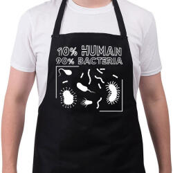 printfashion Ember - baktérium - Kötény - Fekete (11946155)