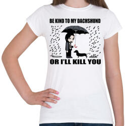 printfashion John Wick tacskó - Női póló - Fehér (12567224)