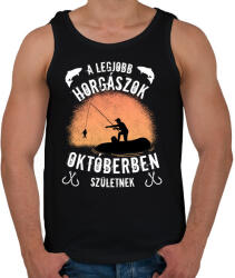 printfashion a legjobb horgászok - Férfi atléta - Fekete (4986776)