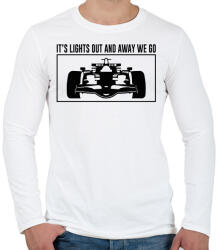 printfashion It's lights out - Férfi hosszú ujjú póló - Fehér (11966955)