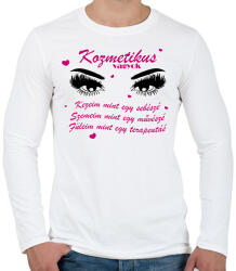 printfashion Kozmetikus vagyok - Férfi hosszú ujjú póló - Fehér (8467938)