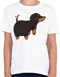 printfashion Tacskó - Gyerek póló - Fehér (13060869)