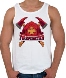 printfashion Tűzoltó - Férfi atléta - Fehér (11750748)