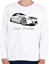 printfashion BMW power - Gyerek pulóver - Fehér (2791215)