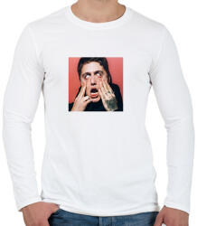 printfashion CMH - Férfi hosszú ujjú póló - Fehér (2836521)