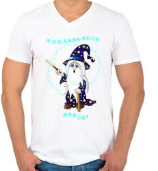 printfashion Varázslatos napot! - Férfi V-nyakú póló - Fehér (13607975)