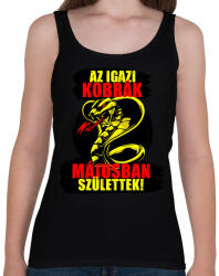 printfashion Májusi Kobra - Női atléta - Fekete (6050488)