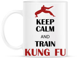 printfashion Keep calm - Kung fu - Bögre - Fehér (7567843)