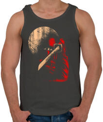 printfashion Éjféli nindzsa - Férfi atléta - Sötétszürke (55900)