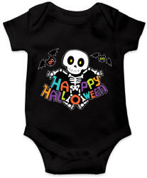 printfashion Happy Halloween Csontváz - Baba Body - Fekete (1840401)