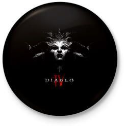 printfashion Diablo kalandjáték - Kitűző, hűtőmágnes - Fekete (14899675)