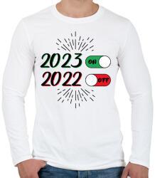 printfashion 2023 - ON - Férfi hosszú ujjú póló - Fehér (10278888)