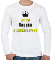 printfashion Az én nagyim - Férfi hosszú ujjú póló - Fehér (3616585)
