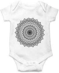 printfashion Kifesthető mandala minta4. - Baba Body - Fehér (4082501)