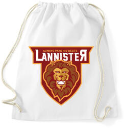 printfashion Lannister - Sportzsák, Tornazsák - Fehér (494913)