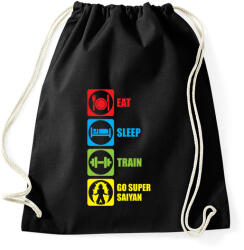 printfashion Go super saiyan - Sportzsák, Tornazsák - Fekete (517986)