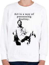 printfashion marvin gaye quotes - Gyerek pulóver - Fehér (15573783)