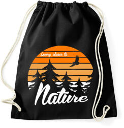 printfashion Nature - Sportzsák, Tornazsák - Fekete (5024632)