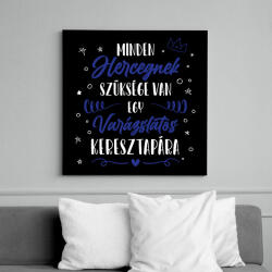 printfashion Minden Hercegnek - Keresztapa - Vászonkép - Fekete (12688101)