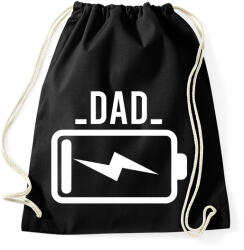 printfashion Battery - dad - Sportzsák, Tornazsák - Fekete (2026830)