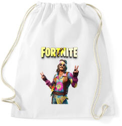 printfashion Far out man Fortnite - Sportzsák, Tornazsák - Fehér (2433321)