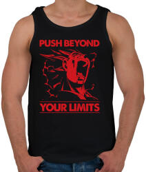 printfashion Feszegesd a határaid! - Férfi atléta - Fekete (520969)