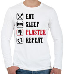 printfashion Kőműves - Férfi hosszú ujjú póló - Fehér (10291265)