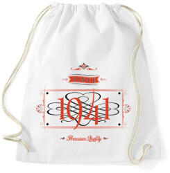 printfashion since-1941-red-black - Sportzsák, Tornazsák - Fehér (524753)