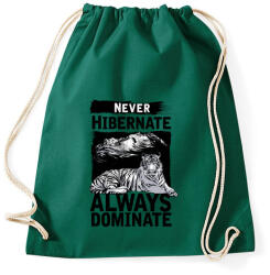 printfashion Uralkodj - Sportzsák, Tornazsák - Sötétzöld (215559)