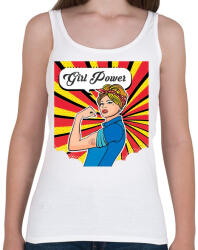 printfashion Girl Power - Női atléta - Fehér (4113853)