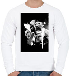 printfashion Jon Jones - Férfi pulóver - Fehér (5079311)