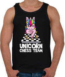 printfashion Unikornis sakk csapat - Férfi atléta - Fekete (7332125)
