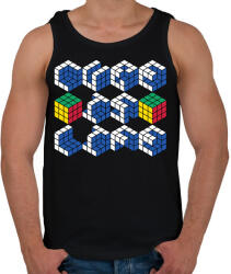 printfashion Cube id life - Férfi atléta - Fekete (15637714)