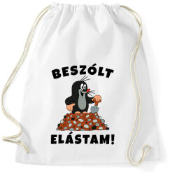 printfashion Kisvakond - Beszólt elástam! - Sportzsák, Tornazsák - Fehér (4583069)