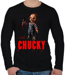 printfashion CHUCKY - Férfi hosszú ujjú póló - Fekete (1463980)