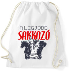 printfashion A legjobb sakkjátékos - Sportzsák, Tornazsák - Fehér (7321509)