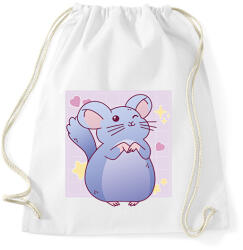 printfashion Csincsilla - Sportzsák, Tornazsák - Fehér (7648691)