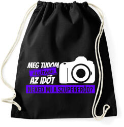 printfashion Meg tudom állítani az időt - Sportzsák, Tornazsák - Fekete (2693062)