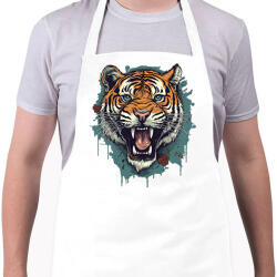 printfashion Tigris - Kötény - Fehér (14037053)