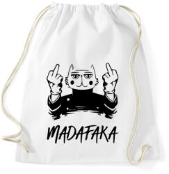 printfashion Madafaka - macska világos alaphoz - Sportzsák, Tornazsák - Fehér (5664697)