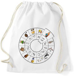 printfashion Vízöntő - Sportzsák, Tornazsák - Fehér (869782)