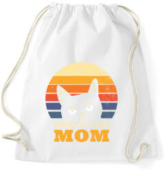 printfashion Best Cat Mom Ever - Sportzsák, Tornazsák - Fehér (6355711)