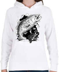 printfashion Hal - Női kapucnis pulóver - Fehér (14102848)