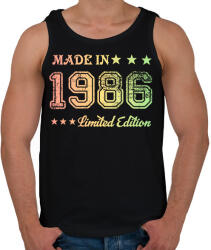 printfashion 1986 - Férfi atléta - Fekete (6168696)