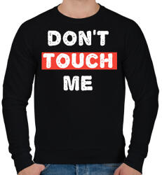 printfashion Don't Touch Me - Férfi pulóver - Fekete (2349684)