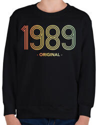printfashion 1989 - Gyerek pulóver - Fekete (11989014)