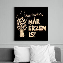 printfashion Gombász ajándék - Vászonkép - Fekete (11614576)