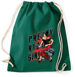 printfashion Rocker lány - Sportzsák, Tornazsák - Sötétzöld (79880)