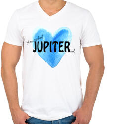 printfashion Amit szabad Jupiternek. . . - Férfi V-nyakú póló - Fehér (871083)