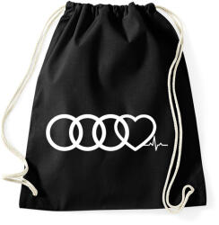 printfashion AUDI Love - Sportzsák, Tornazsák - Fekete (380332)